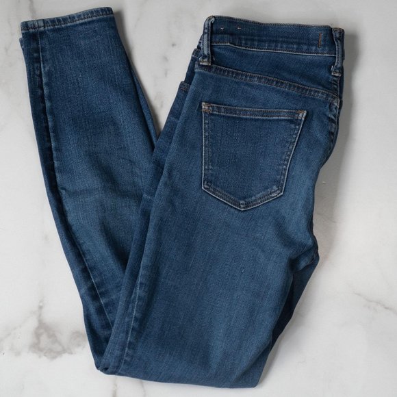 Madewell High Riser Whiskered Faded Skinny Jean 27 - Picture 6 of 13